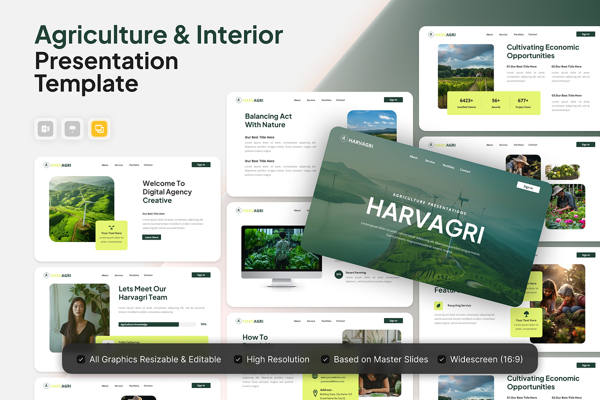 Harvagri - Agriculture Google Slide, a Presentation Template by Annora Studio (Photo 1 of 5)