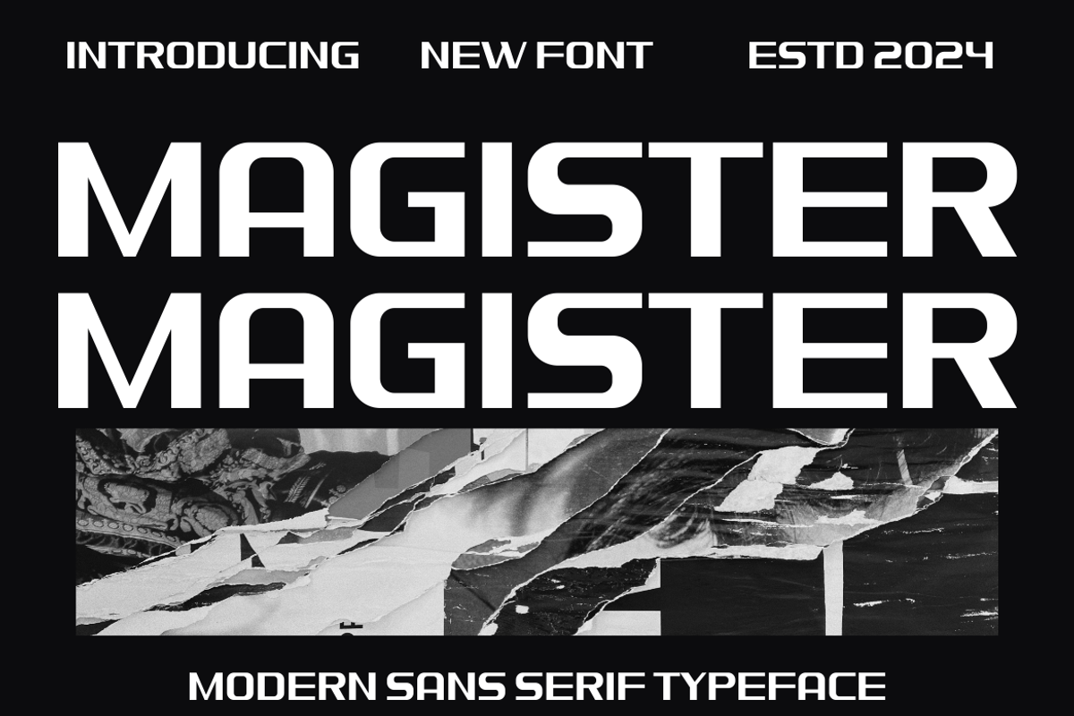 MAGISTER, a Sans Serif Font by maxstrim_graphich