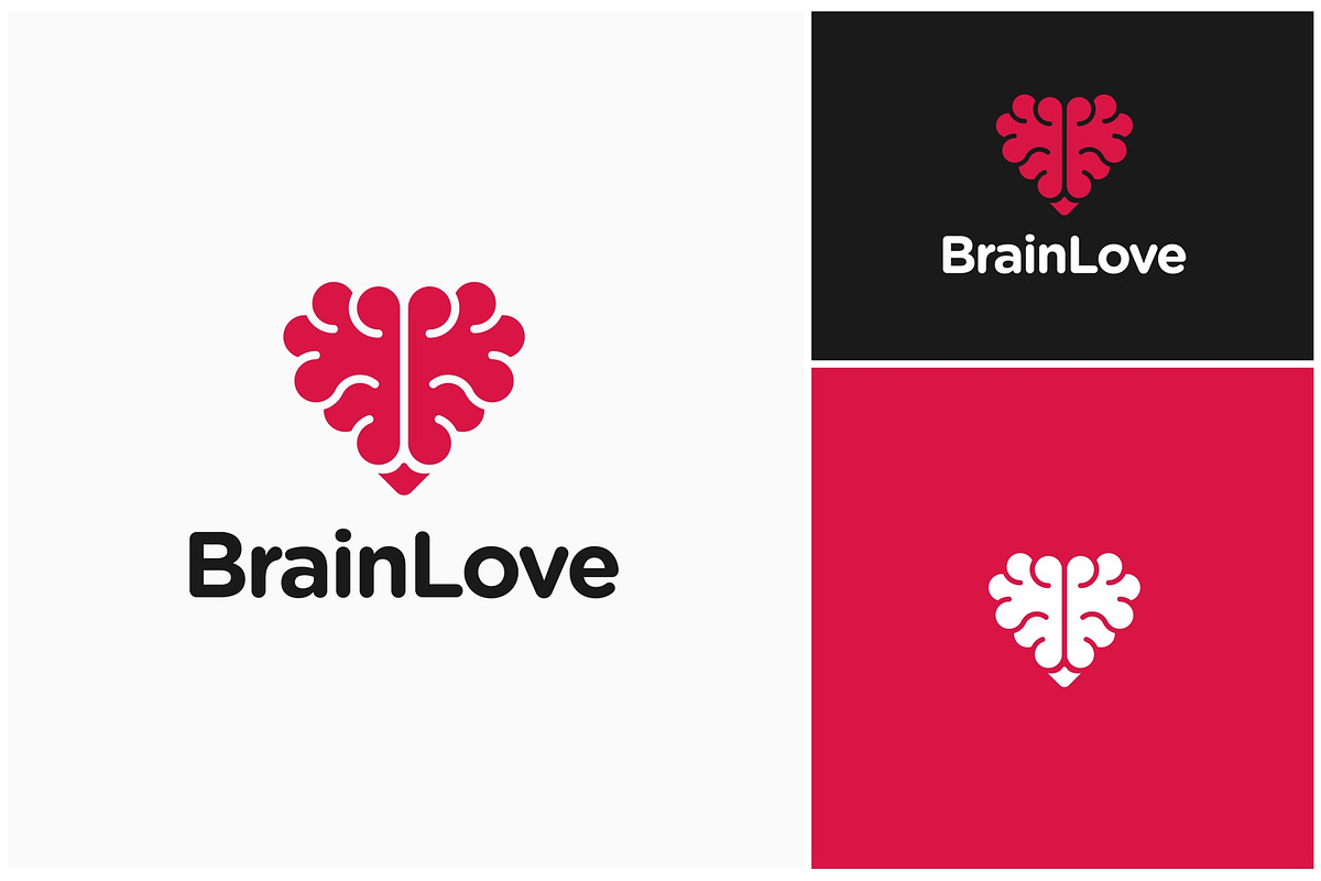 Brain Mind Love Heart Logo, a Branding & Logo Template by ika trisiana