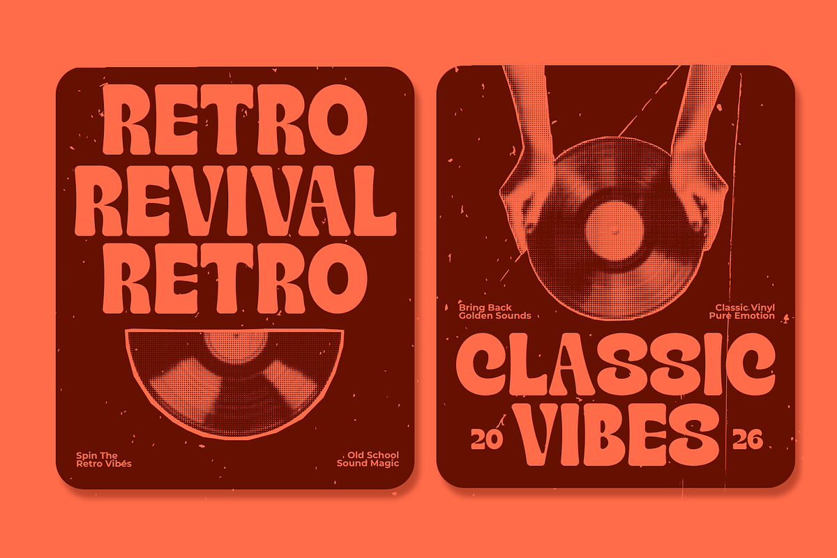 Cintag – Retro Bold Display Font, a Sans Serif Font by MaikoHatta (Photo 5 of 7)