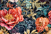 GEMSTONE BLOOMS. Seamless Patterns, a Texture Illustration by RefinedFantasyStudio (Thumbnail 8 of 9)