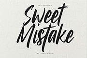 Sweet Mistake – Fast Brush Font, a Handwritten Font by Gassstype (Thumbnail 1 of 8)