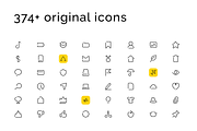 Unoline Icons Set, an Outline Icon by Amazing Custom Icons (Thumbnail 4 of 7)