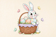 Patchwork Easter Bunny PNG, Cute Eas, an Illustration by DreamPrint404 (Thumbnail 1 of 6)