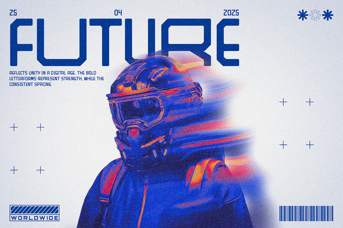 Thebond - Futuristic Display, a Font by Hasbi Creative (Photo 5 of 8)