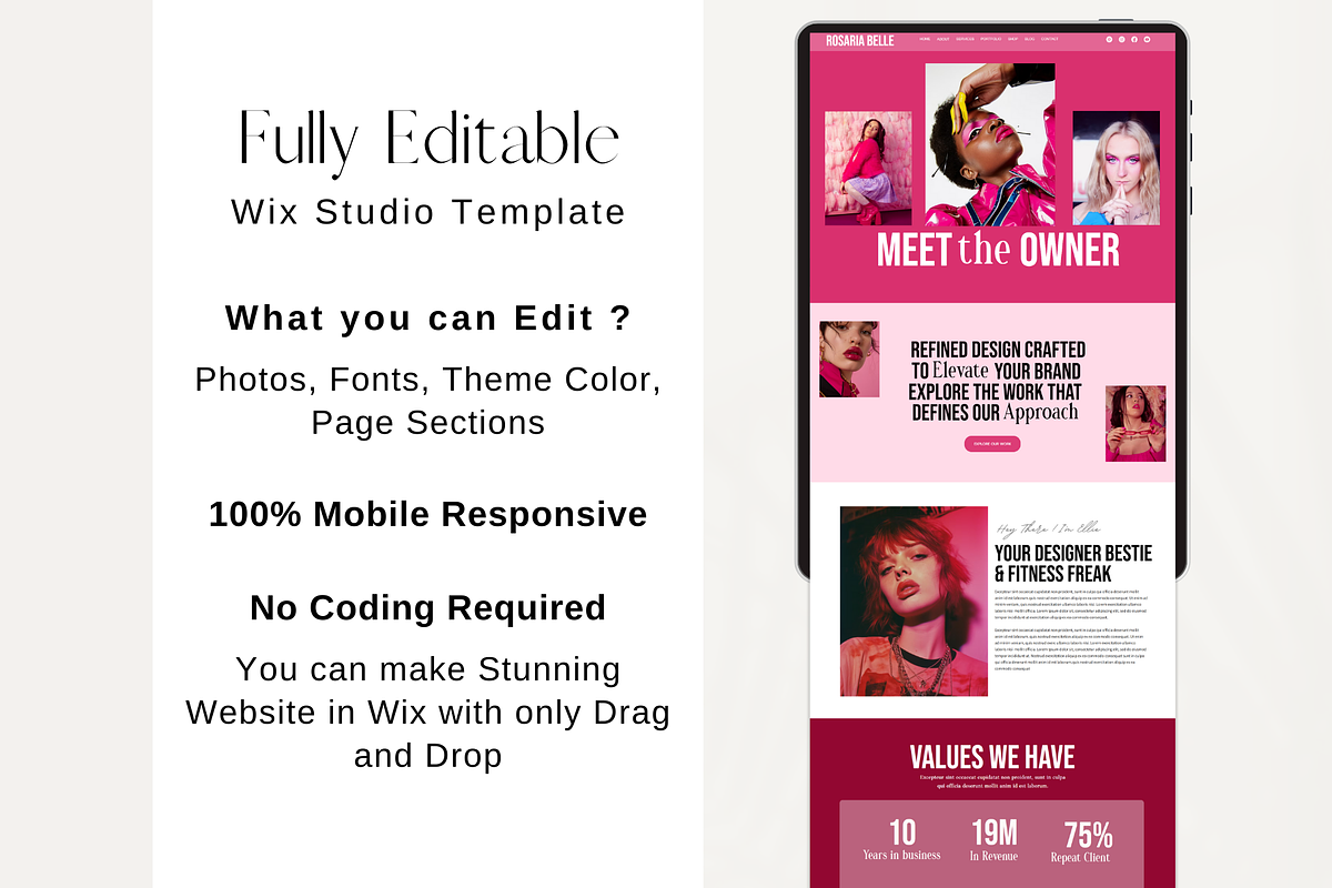 Bold Wix Studio Website Template, a Wix Template by AdvertFox (Photo 6 of 10)