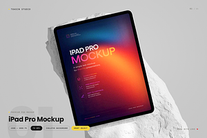 iPad Pro Mockup, an iPad Mockup by Toasin Studio