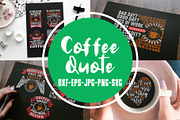 Coffee Quotes SVG Cutting Vol 4, a Decorative Illustration by Tosca Digital (Thumbnail 1 of 5)