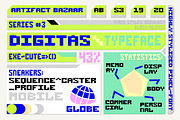 Digitas | Nostalgic Game Font, a Sans Serif Font by Artifact Bazaar (Thumbnail 1 of 8)