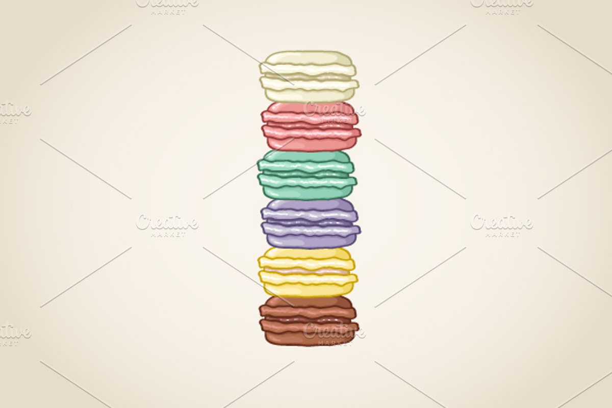 Vector mint macaroons, an Illustration by Alenarozova (Photo 3 of 3)