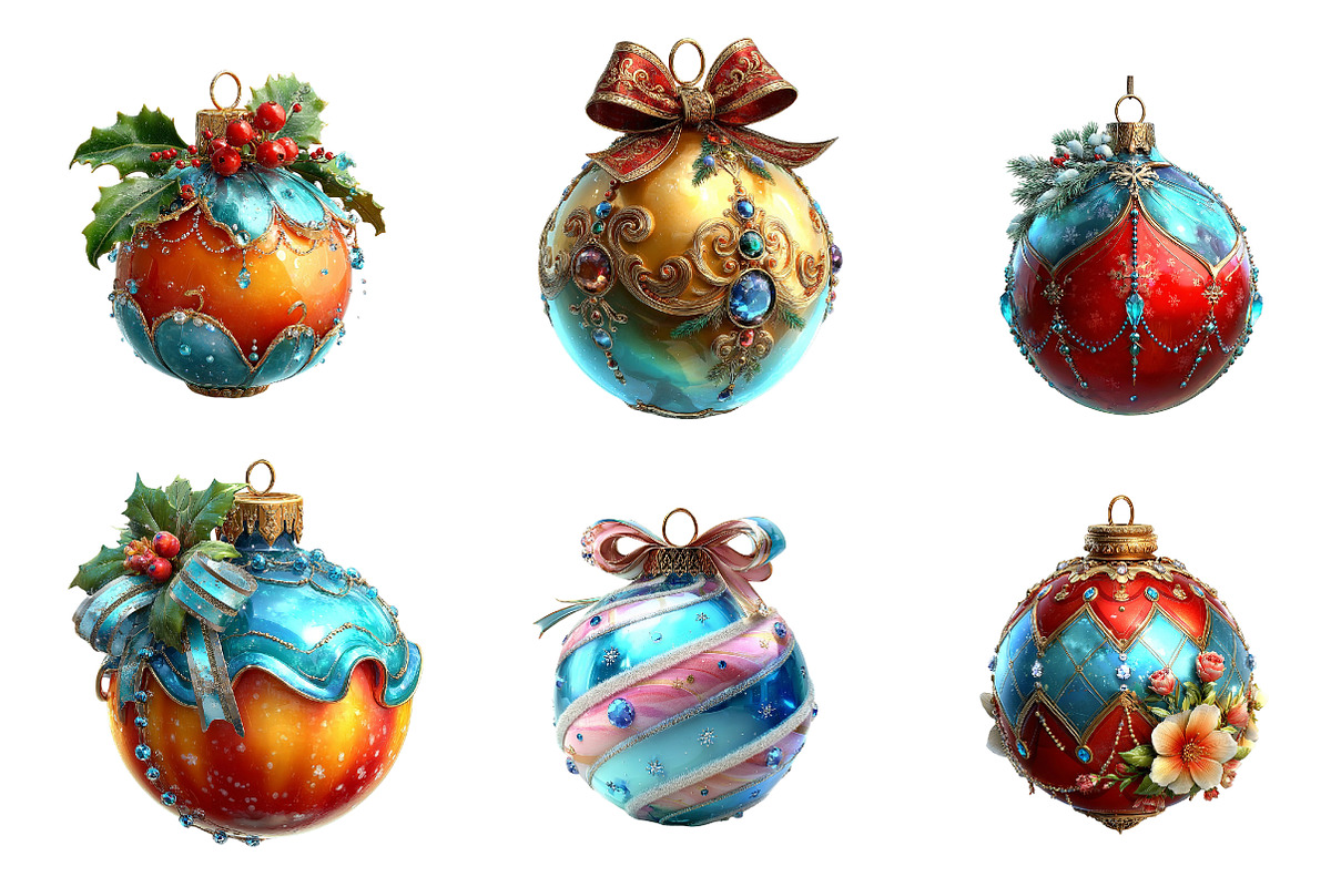 minimalist christmas ornament clipar, an Illustration by CreationArt (Photo 3 of 6)