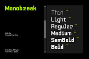 Monobreak Family!, a Sans Serif Font by TeenageFoundry (Thumbnail 2 of 10)