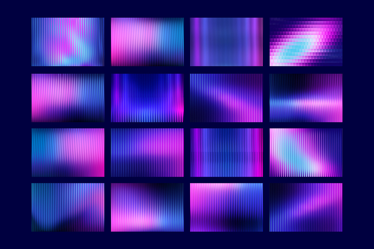 Ribbed Fractal Glass Neon Collection, a Background Graphic by RDShop (Photo 3 of 9)