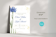 Floral Wedding Invitation, an Invitation Template by cmatworks (Thumbnail 2 of 4)