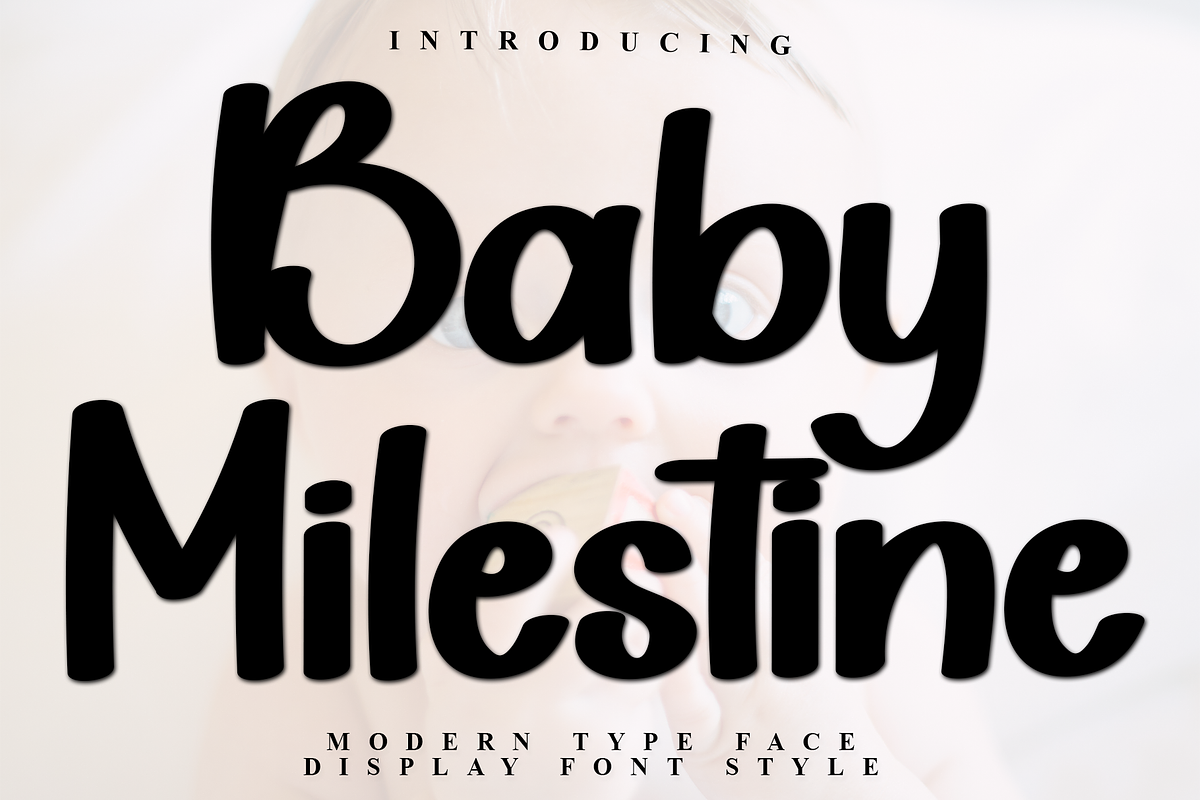 Baby Milestone, a Sans Serif Font by InermediaSTUDIO (Photo 1 of 7)