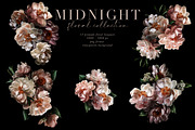 Midnight Floral Clip Art Collection, an Object Graphic by Eclectic Anthology (Thumbnail 8 of 14)
