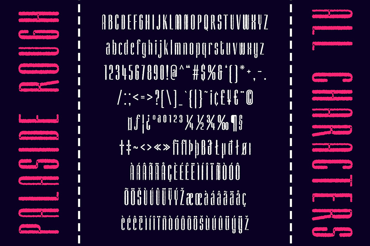 Palaside Rough, a Sans Serif Font by Craft Supply Co. (Photo 8 of 8)