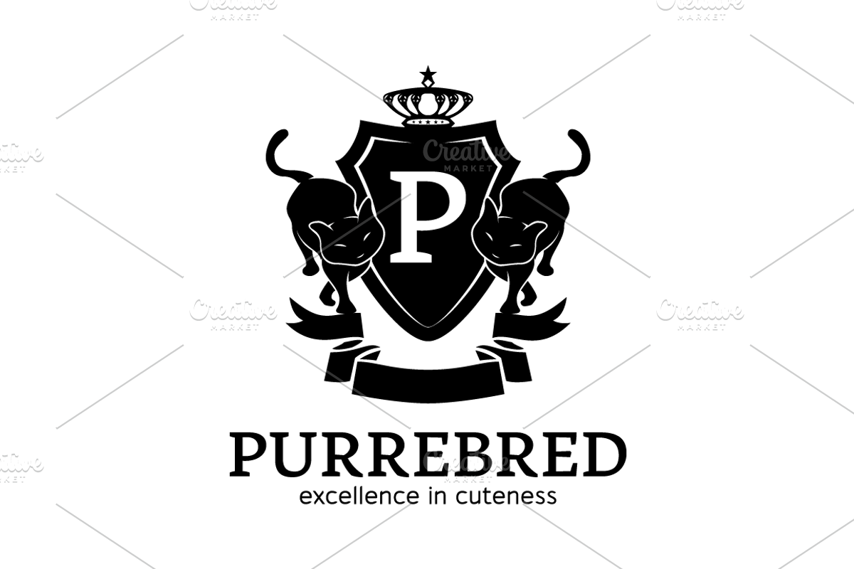 Cats Coat of Arms, a Branding & Logo Template by vectalex (Photo 1 of 2)