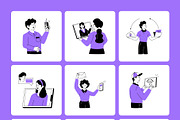 Networking and Communication, a Technology Illustration by Vectors Market (Thumbnail 8 of 9)
