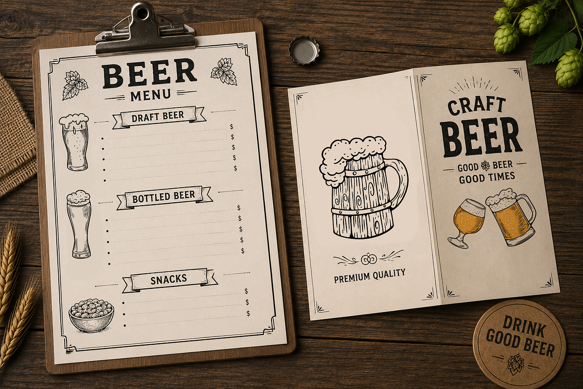 Beer Doodles & Brewery Clipart, a Food Illustration by Oktyabr (Photo 4 of 6)