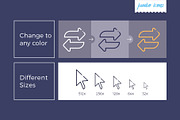 Arrow Line Vector Icons V2, an Outline Icon by Jumbo Icons (Thumbnail 3 of 5)