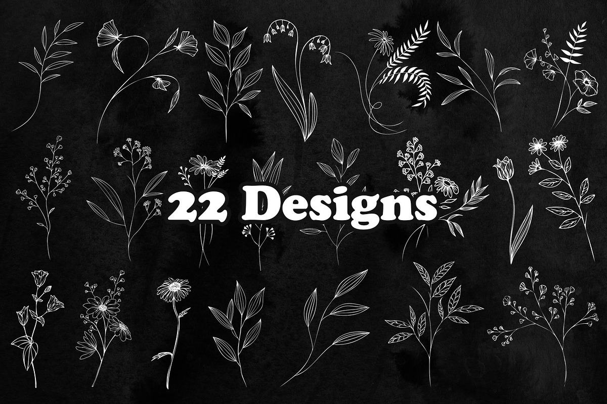 22 Meadow Photoshop Stamp Brushes, a Brush Add-On by ArtistMef (Photo 3 of 4)