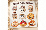 Kawaii Coffee and Bakery Clipart, a Food Illustration by Villa 11 Estudio (Thumbnail 8 of 8)