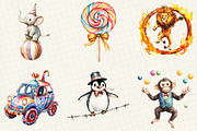 Circus Sublimation Clipart, an Illustration by OK Design (Thumbnail 3 of 5)
