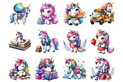 School Unicorn, an Illustration by Design Market (Thumbnail 4 of 4)