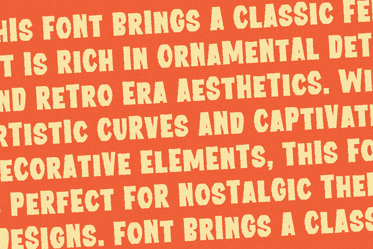 FelientVintegen - Decorative Vintage, a Handwritten Font by MaikoHatta (Photo 8 of 9)