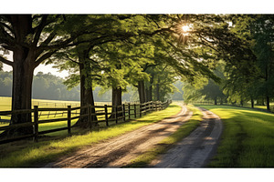 rural country road farm ai generated, an Animal Photo by pikepicture