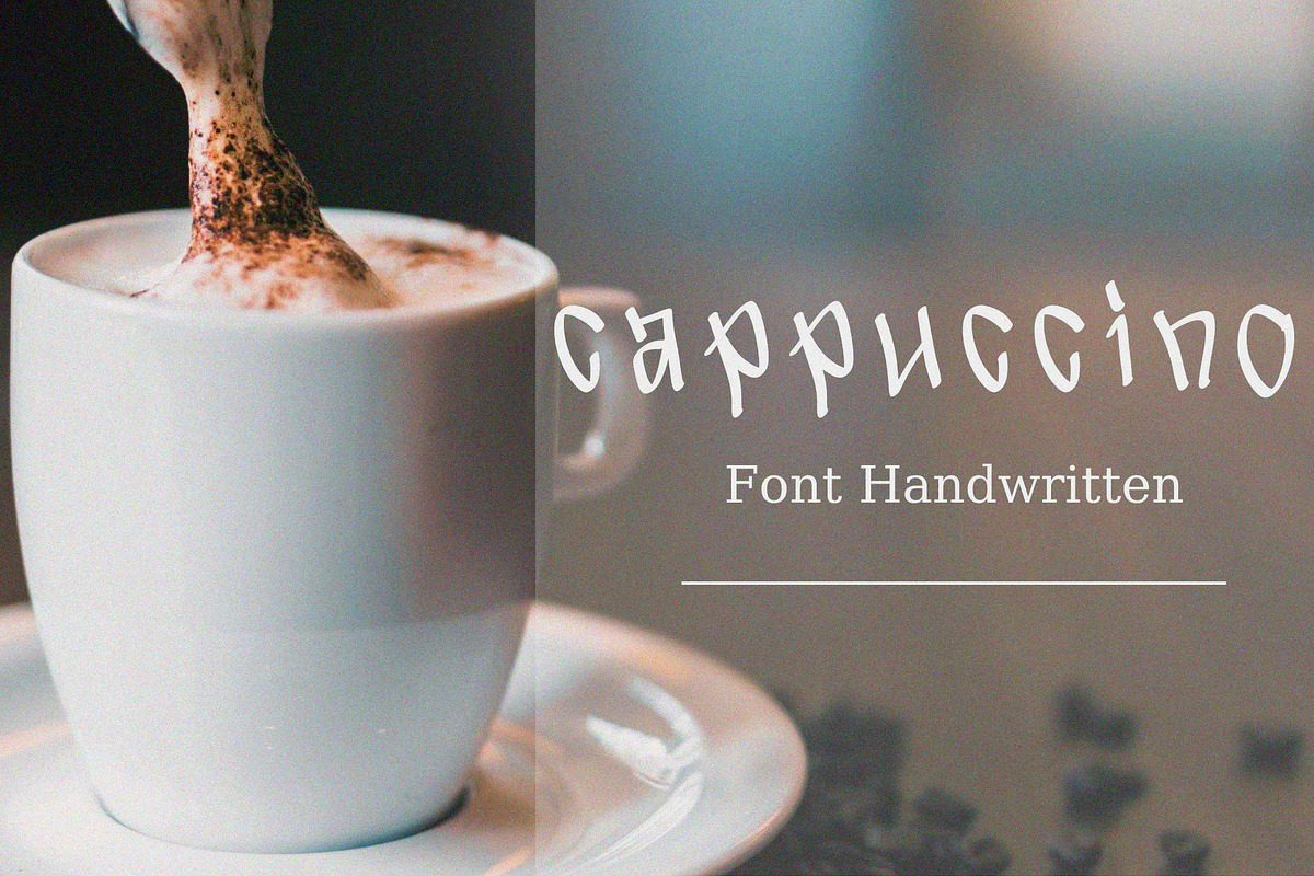 Cappuccino Handwriting Font, a Handwritten Font by Ruddean2109 (Photo 1 of 10)
