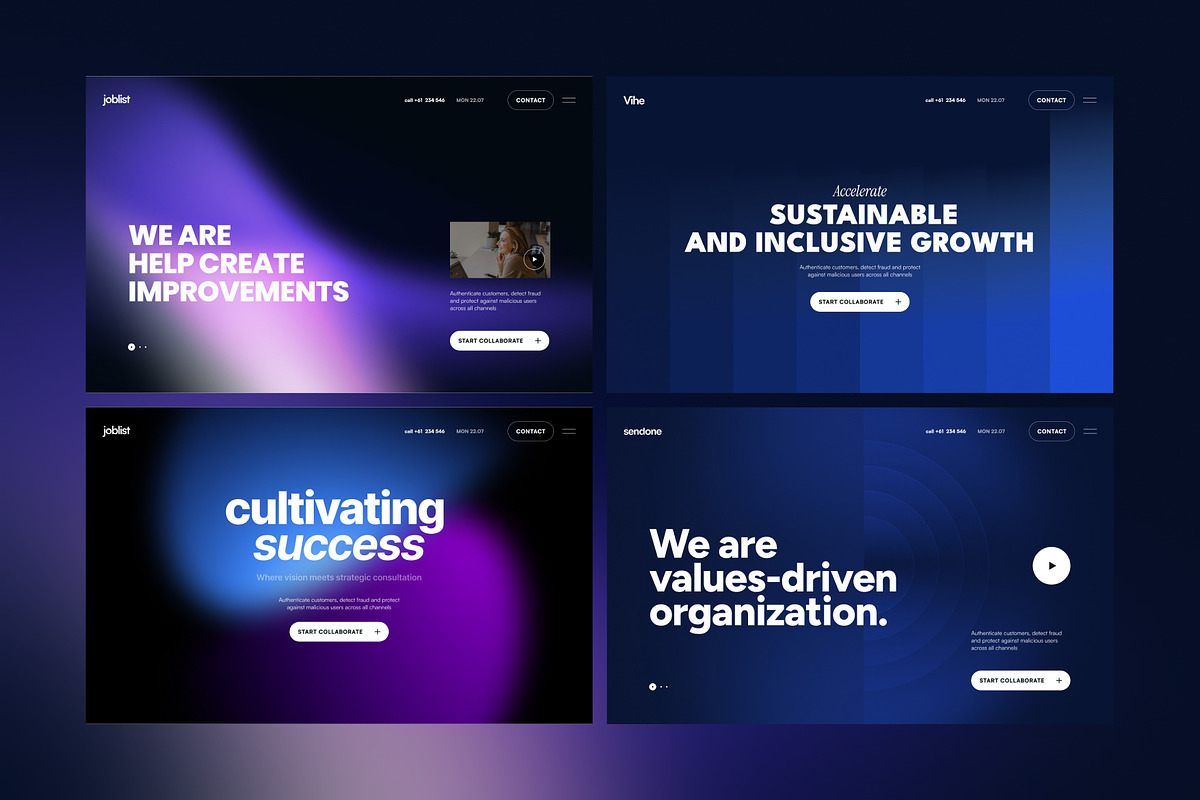 Gradio - Gradient Figma UI Header