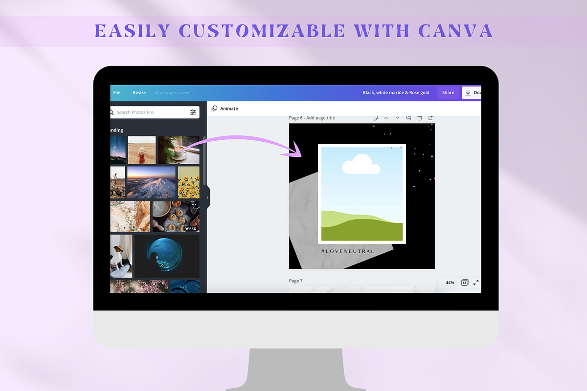 Retro Instagram Post Templates Canva, a Social Media Template by Boltik Studio (Photo 9 of 10)