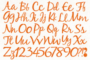 Orange Glitter Alphabet, an Object Graphic by Patterns for Dessert (Thumbnail 2 of 4)