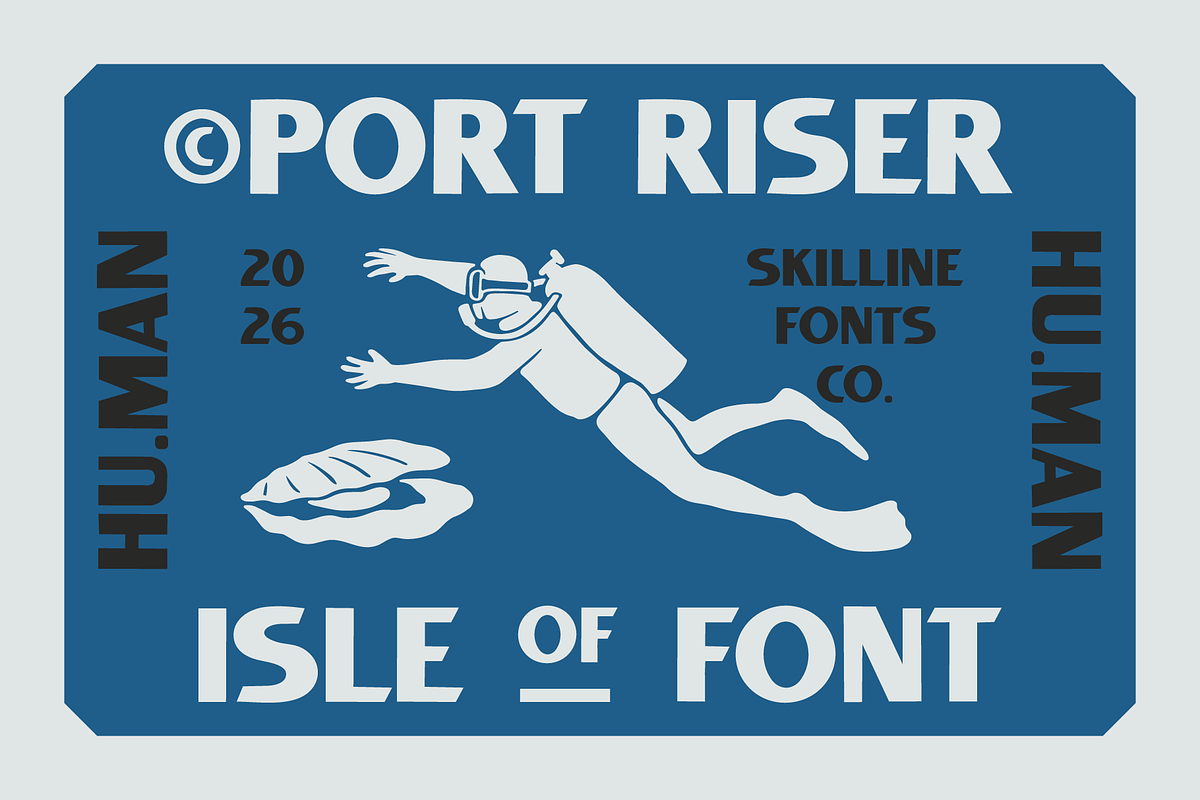 SFC Port Riser, a Sans Serif Font by Skilline Supply Co. (Photo 1 of 8)