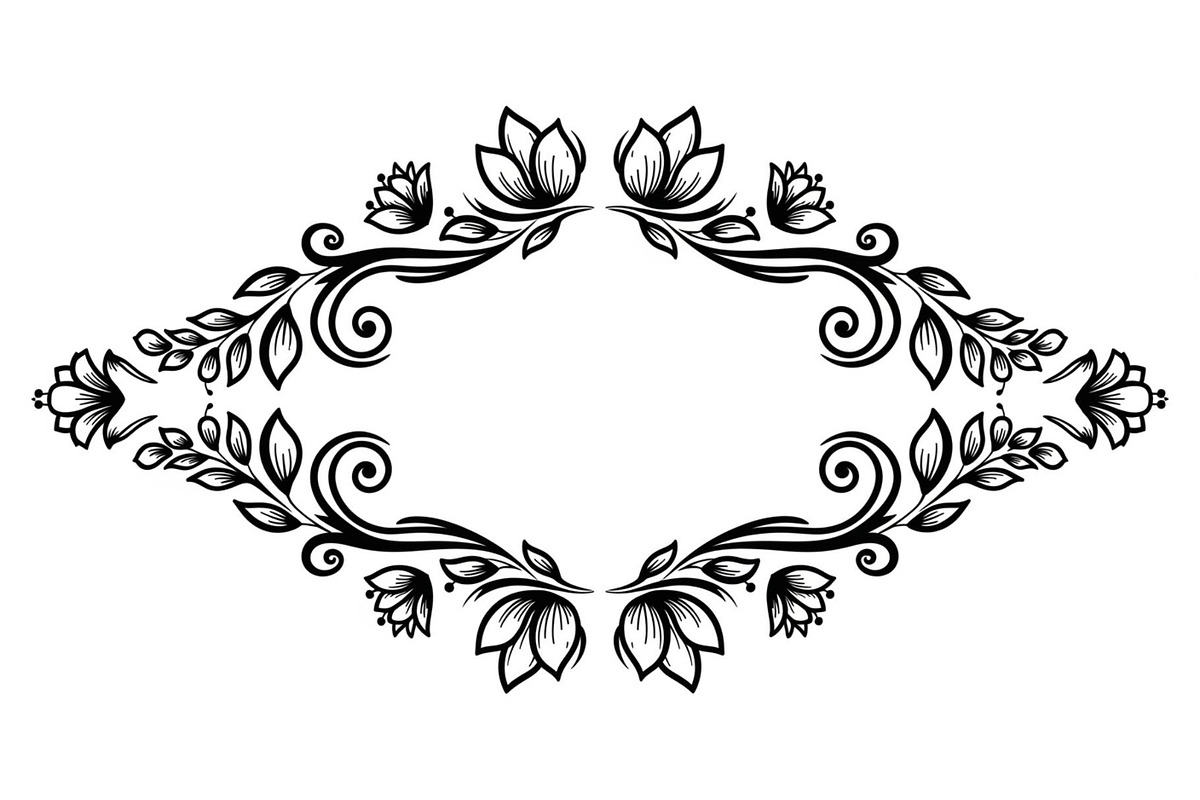 Vintage Floral Frame Vector Bundle, an Illustration by Designs_River (Photo 21 of 51)