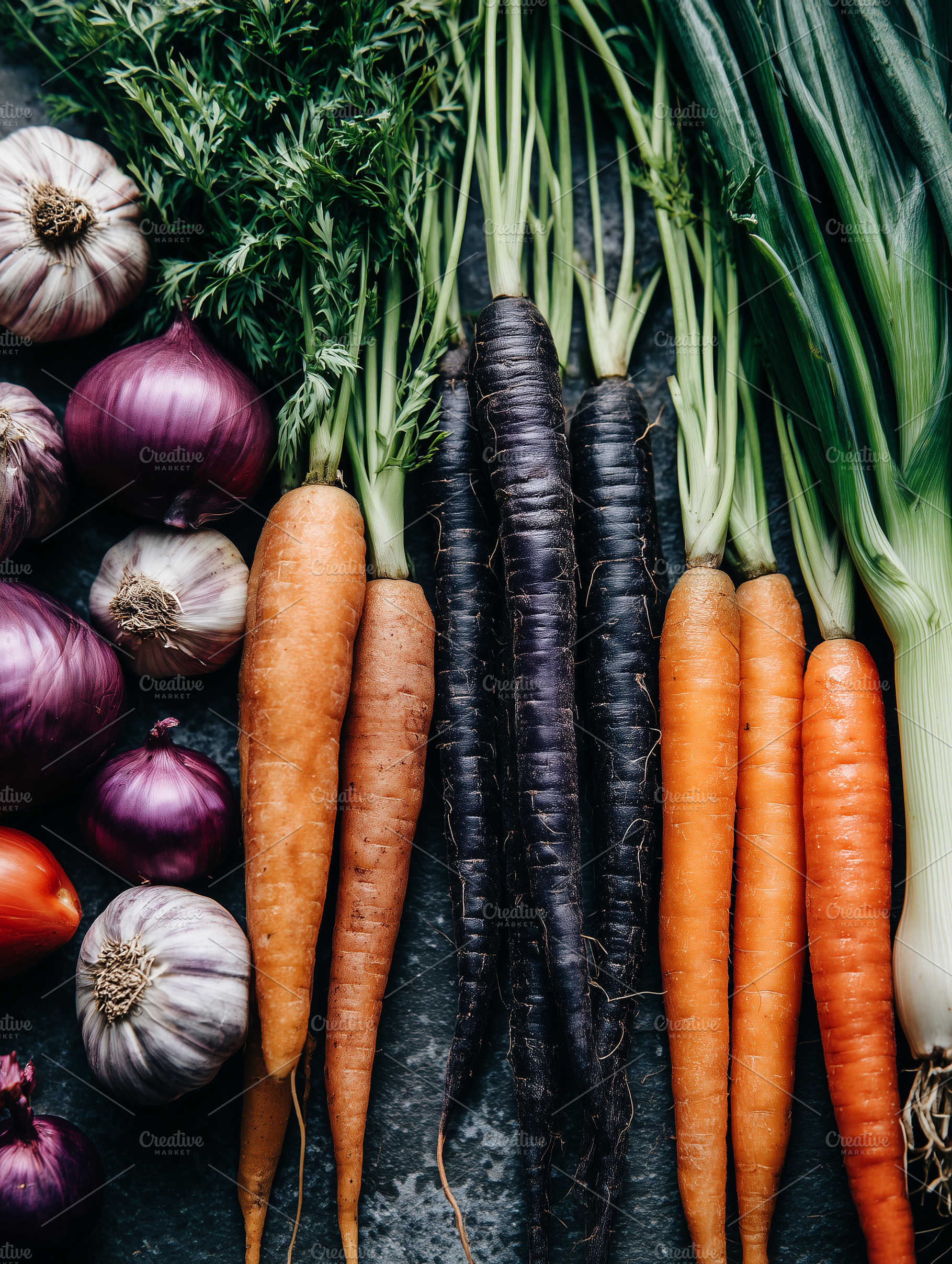 Fresh assortment of vegetables, a Food & Drink Photo by MistyDay