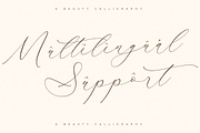 Waltney Flores A Beauty Calligraphy, a Script Font by Storytype Studio (Thumbnail 12 of 15)