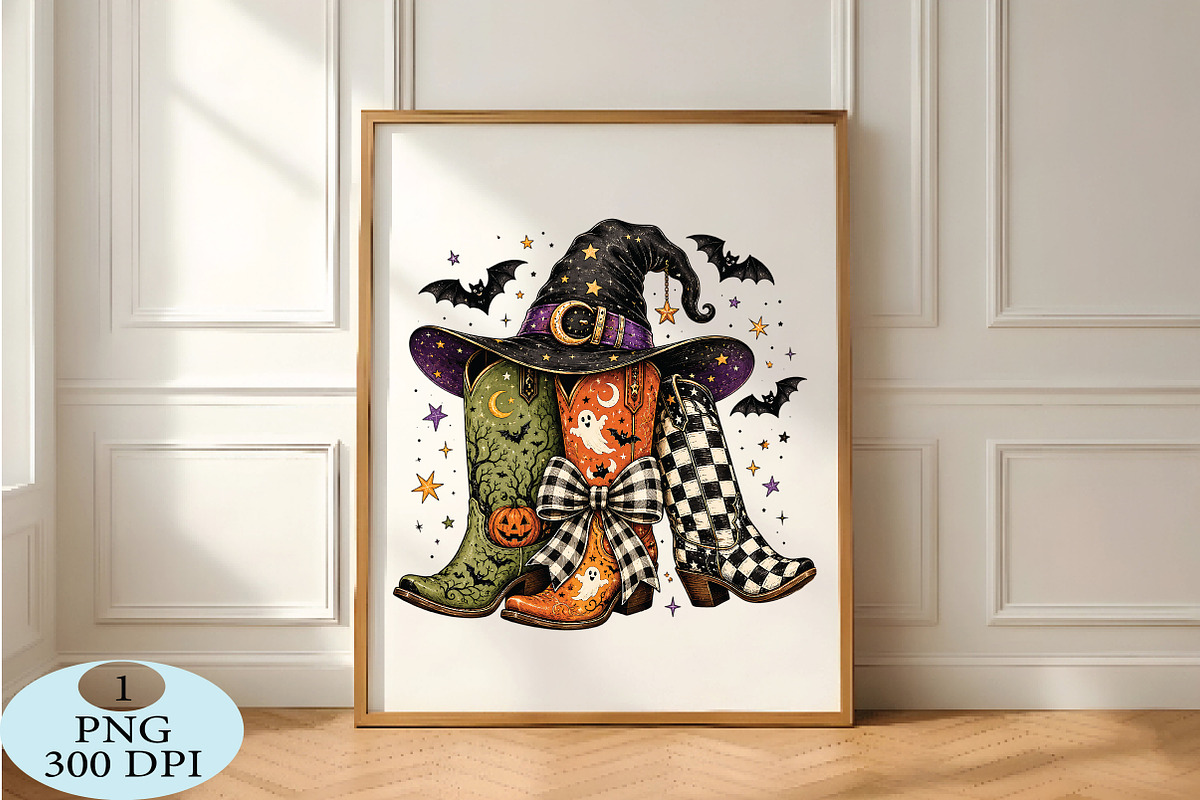 Halloween Cowboy Boots PNG, a Seasonal Illustration by Daily.Designs (Photo 5 of 5)