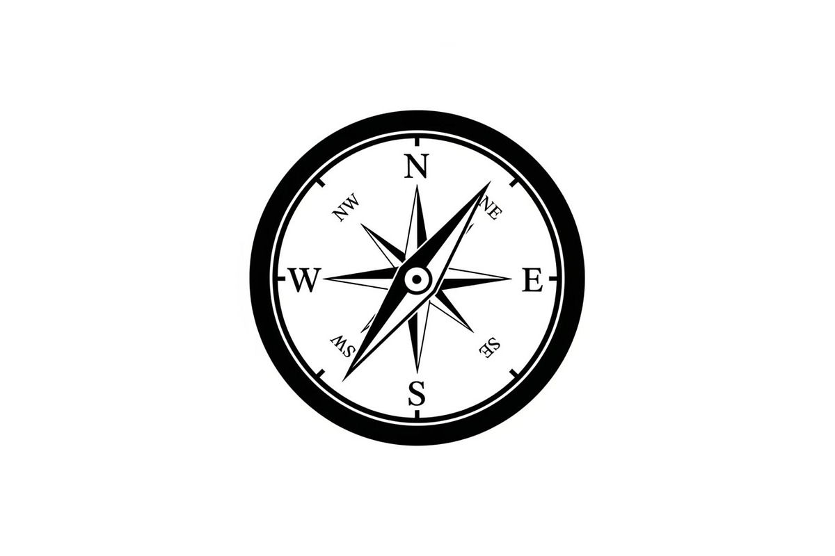 Compass Navigation Silhouette Set, a Graphic by hafijul (Photo 2 of 14)