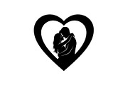 Couple Love Heart Silhouette Bundle, an Illustration by Amazin_art (Thumbnail 30 of 51)