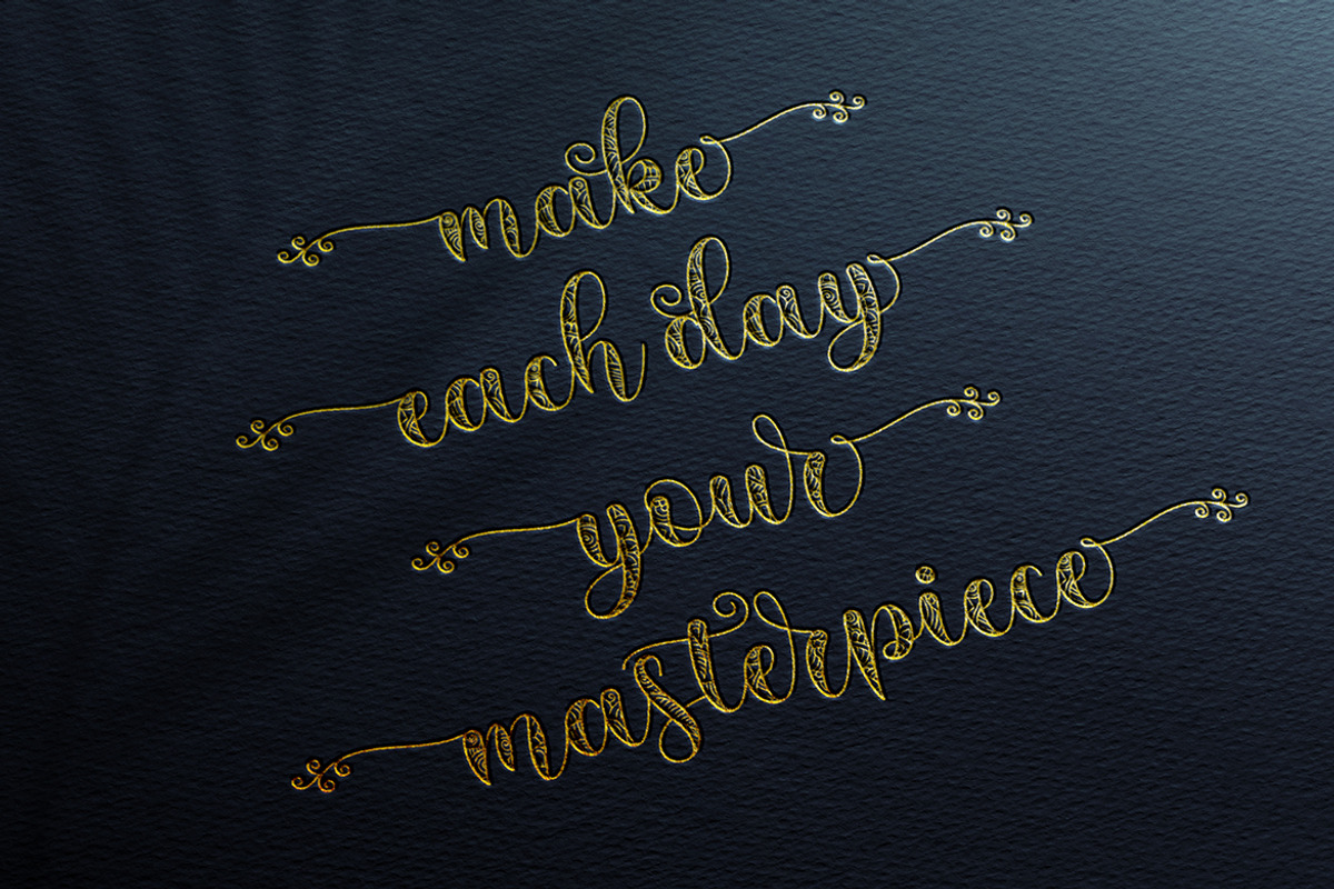 Sherika | Batik Calligraphy, a Script Font by Almeera Std (Photo 8 of 12)