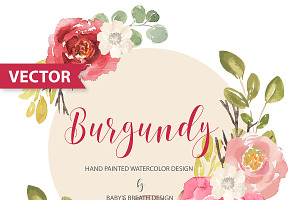 Burgundy Design VECTOR