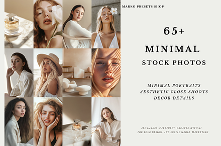 Minimal Beauty Photo Bundle, a Beauty & Fashion Photo by MarkoPresets