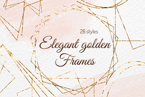 Elegant golden frames