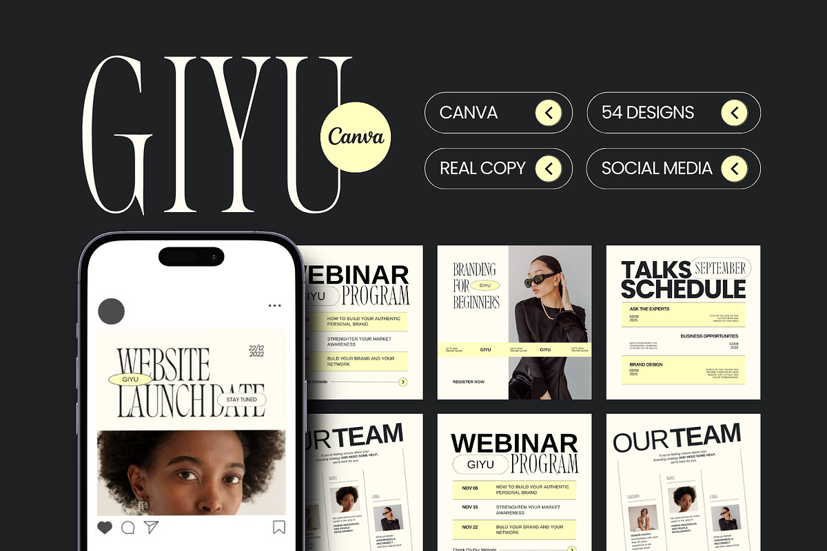 GIYU | Social Media Kit, a Templates & Theme by Hydric Design (Photo 1 of 8)