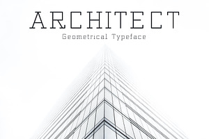 Architect - Geometrical Typeface