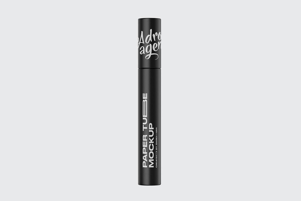 Matte Paper Tube Mockup, a Packaging Mockup by _Adroit_ (Photo 2 of 5)