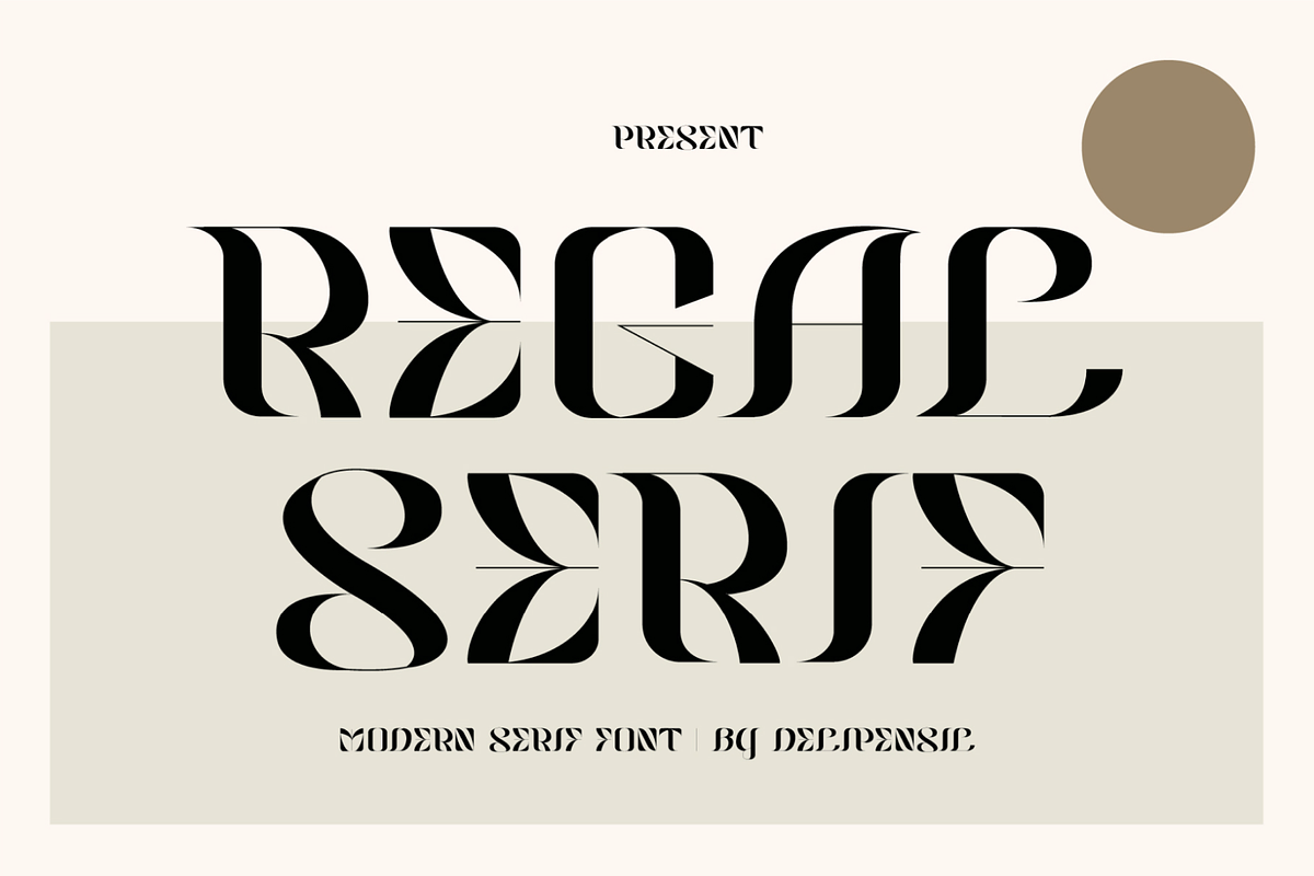 REGAL Serif - Modern Serif Typeface, a Serif Font by delipensil